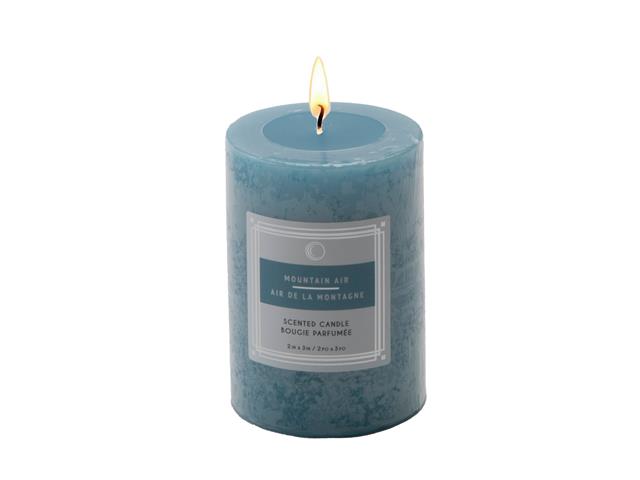 2" X 3" SCENTED PILLAR CANDLE (MOUNTAIN AIR) (12/DISP)